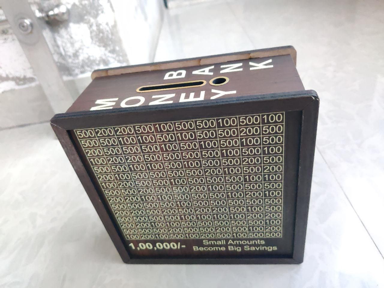 Savings Challenge Piggy Bank – Fun & Interactive Wooden Bank to Build Kids’ Financial Intelligence