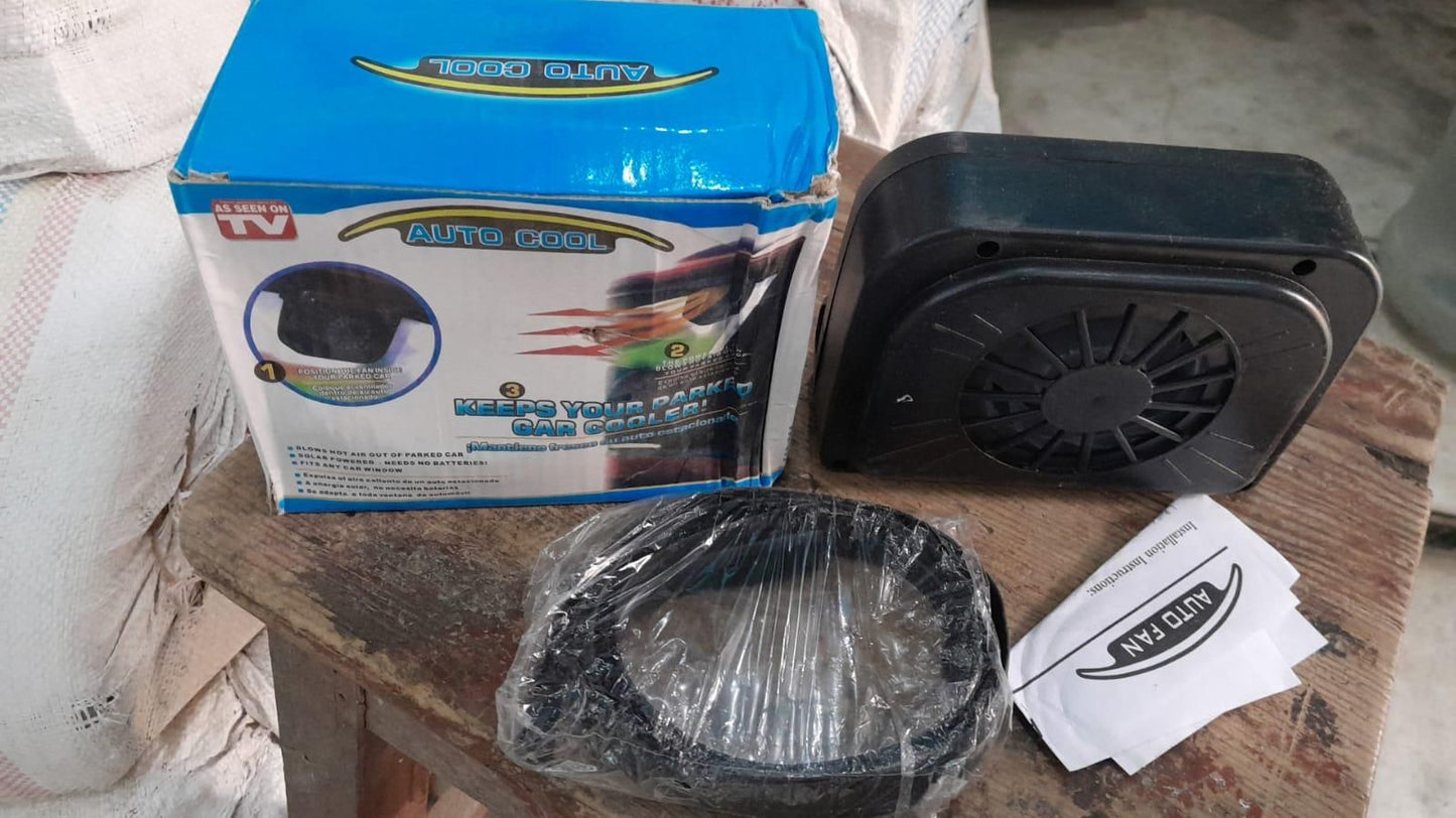 Stay Cool with the Solar Car Fan – No Battery, Just Sun!