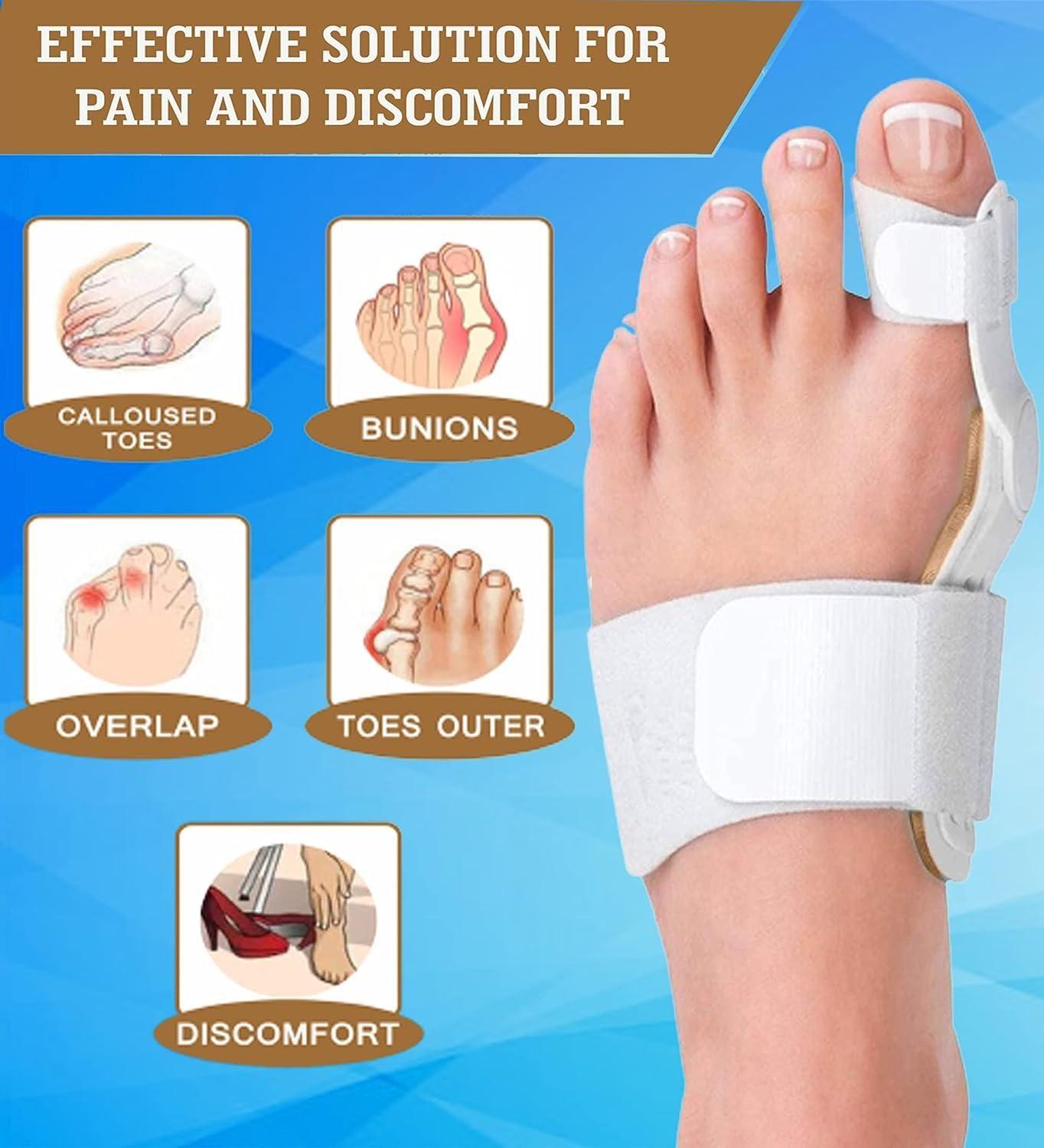 Silicone Toe Separator For Adults Bunion Corrector Splint Kit For Toe.