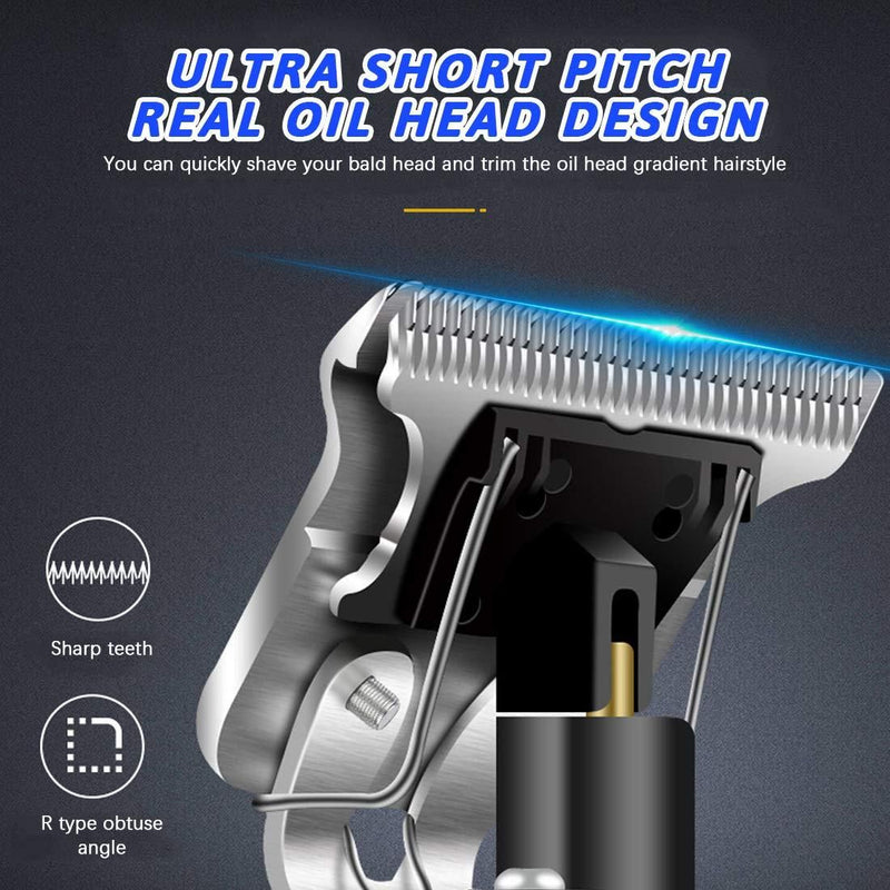 Electric Cordless Hair Clipper & Trimmer for Men – Complete Grooming Kit