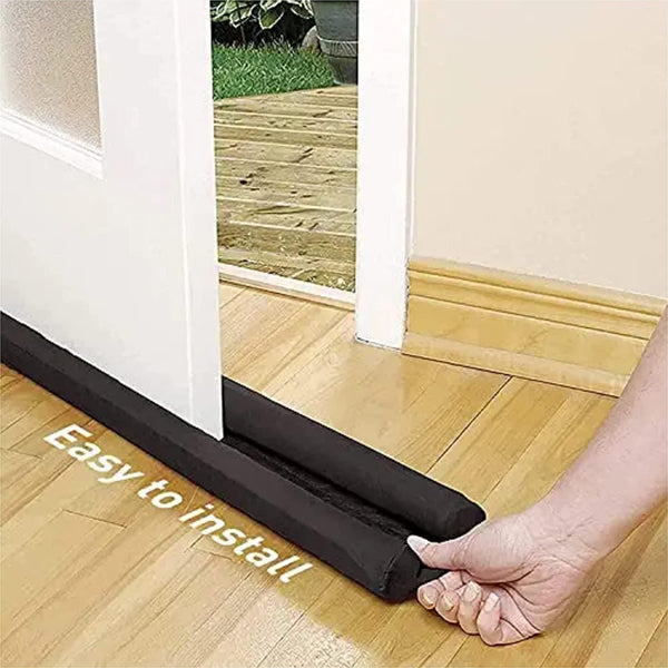 Door Protector- Door Draft Fabric Cover Guard Door Gap Sealer  Protector Door Mounted Door Stopper Door Mounted Door Stopper Sound-Proof Reduce Noise Waterproof - Brown (Pack Of 1)