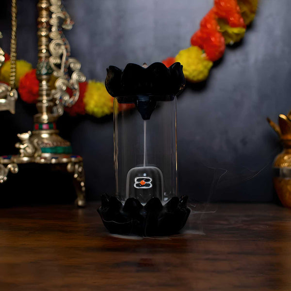 Shiva Linga Cylinder Glass.