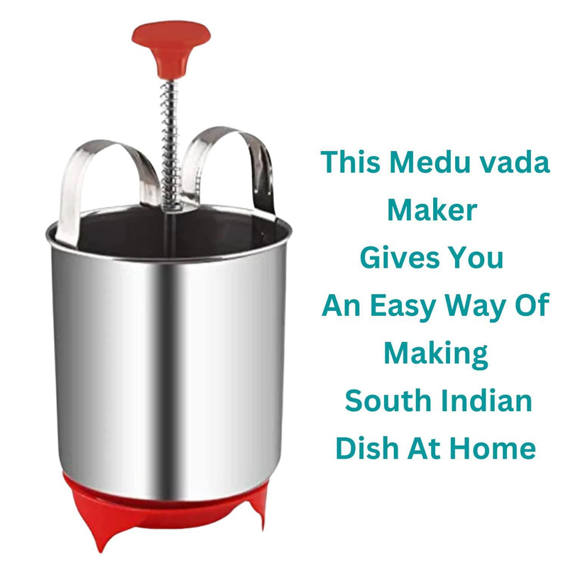 Stainless Steel Medu Vada Maker With Stand.