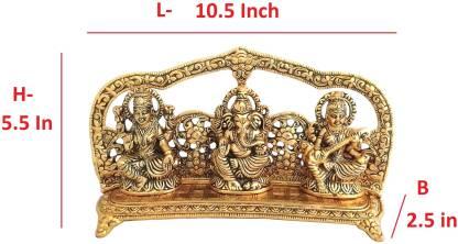 Design Lakshmi Ganesh Saraswati Idol Showpiece.