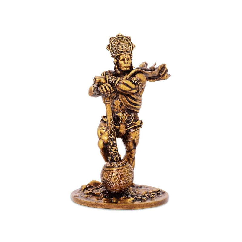 Premium Car Dashboard Resin Bahubali Hanuman Idol Home Decor Item Hanuman Murti Statue for Desk & Gift.