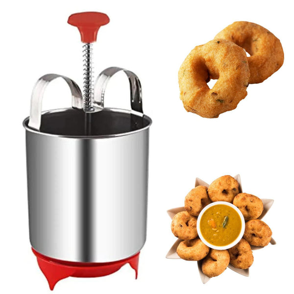 Stainless Steel Medu Vada Maker With Stand.