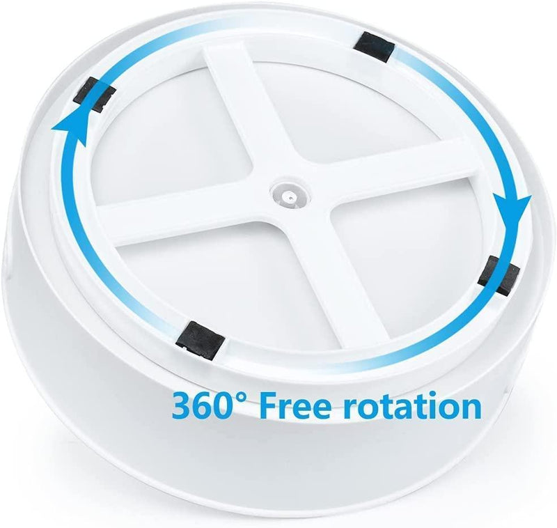 Multi-Purpose 360� Rotating Organizer Tray Use for Spice Rack, Cosmetic Organizer and Many more (Off-White Cream).