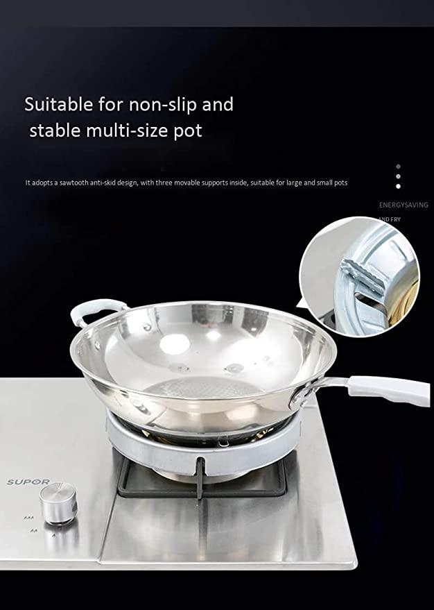 Gas Saver Stand Cooking Gas Saver Jali Ring Gas Stove Fire & Windproof Energy Saving Stand Gas Chula Stand Stove protector washable (Pack of 2).