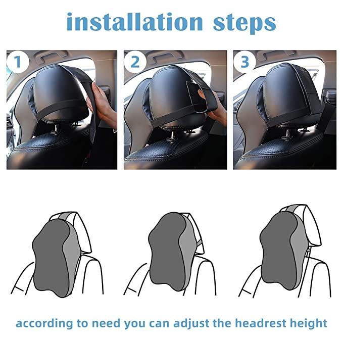 Ergonomic Memory Foam Car Neck Pillow – Lightweight & Comfortable Support