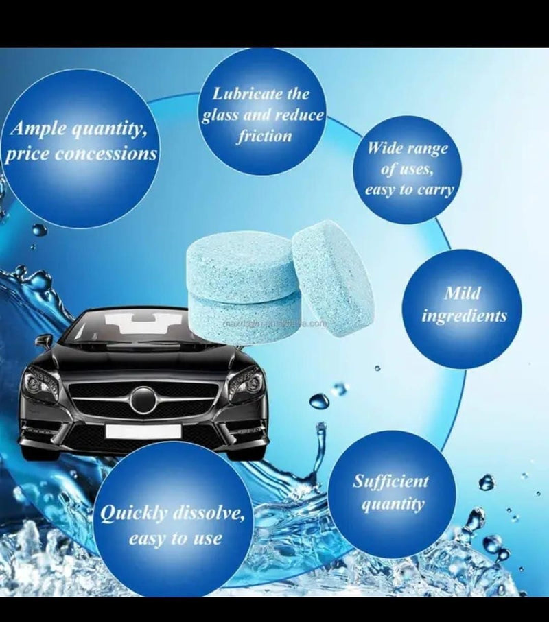 Car Windshield Glass Cleaning Tablets – Pack of 20