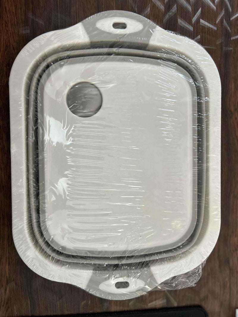 Folding Cutting Board with Basket.