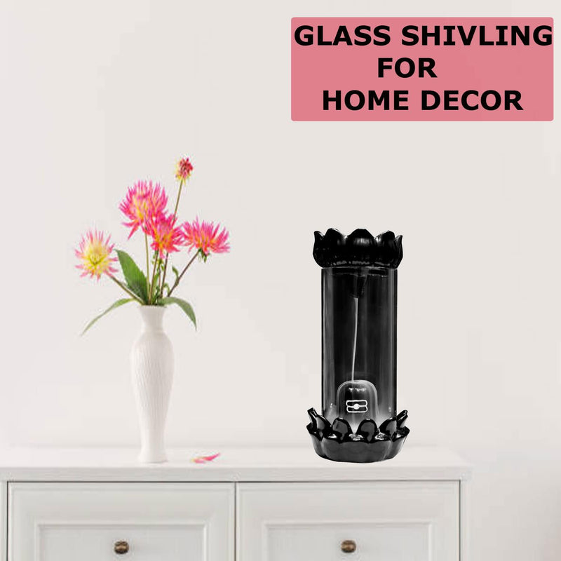 Shiva Linga Cylinder Glass.