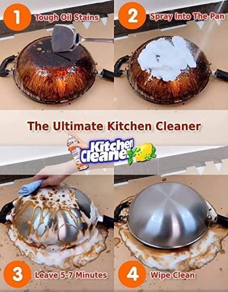 Multipurpose Bubble Foam Cleaner Kitchen Cleaner Spray.