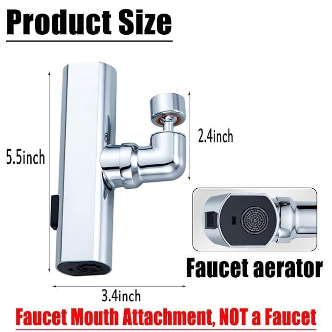 3 in 1 360� Waterfall Kitchen Faucet, Touch Faucet, Extender for Kitchen Sink.