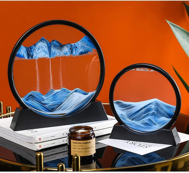 Relaxing Kinetic Sandscape Art Table Desk.
