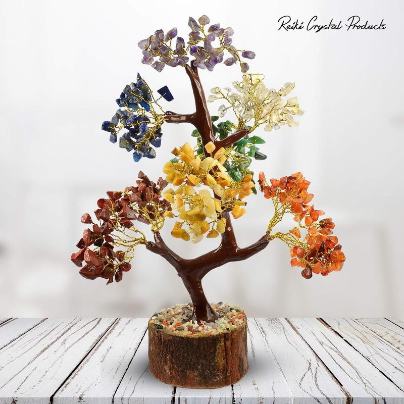 7 Chakra Natural Gemstone Crystal Tree.