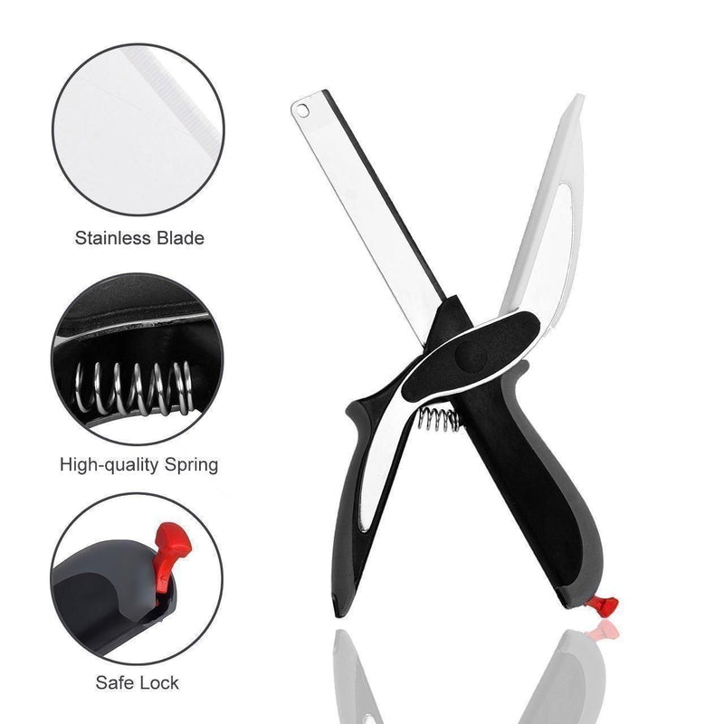 Clever Cutter - 2 in 1 Kitchen Knife / Cleaver Cutters.