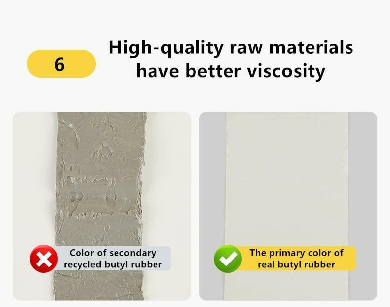 Premium Waterproof Aluminum Butyl Rubber Tape with UV Protection and Heat Insulation (5cm X 5cm) (Pack of 1)