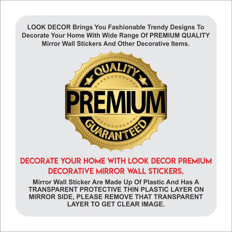 3D Acrylic Mirror Wall Sticker Decoration.