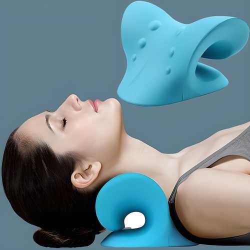 Ergonomic C-Shaped Neck Support Pillow for Pain Relief & Spinal Alignment
