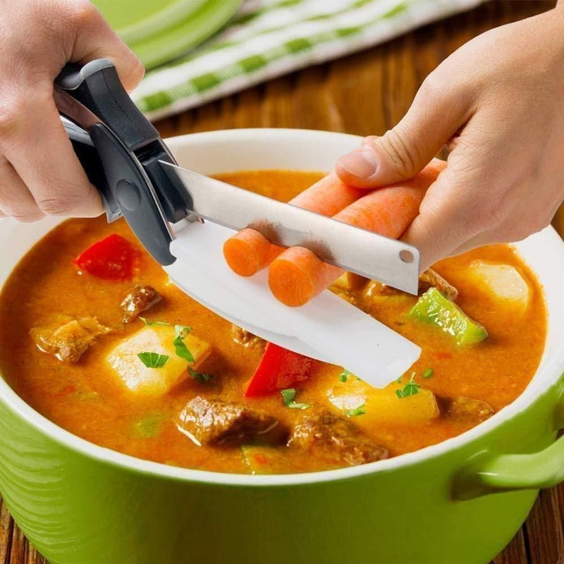 Clever Cutter - 2 in 1 Kitchen Knife / Cleaver Cutters.