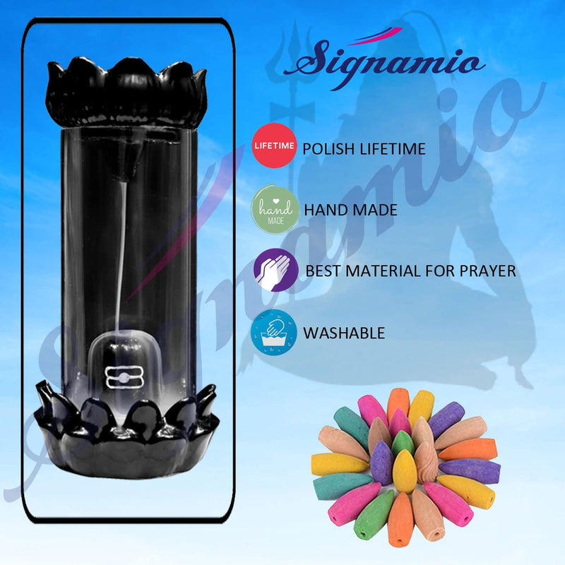 Shiva Linga Cylinder Glass.