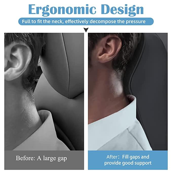 Ergonomic Memory Foam Car Neck Pillow – Lightweight & Comfortable Support