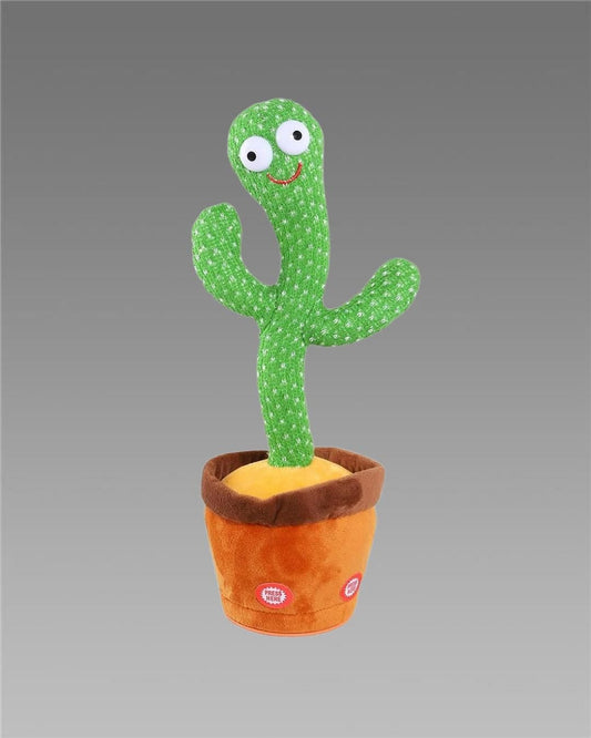 Dancing & Talking Cactus Toy – Plush LED Music Toy for Kids, Parties & Stress Relief