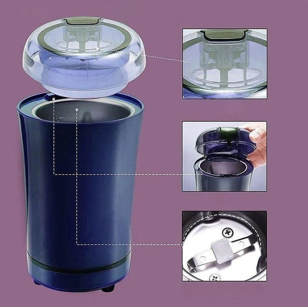 FreshBrew Electric Coffee & Spice Grinder – Stainless Steel Blades