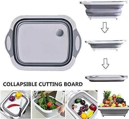 Folding Cutting Board with Basket.