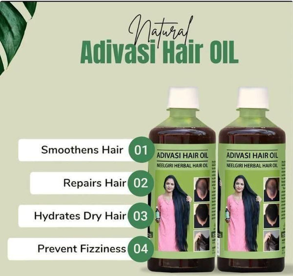 Adivasi Herbal Hair Oil 125ML Pack of 2.