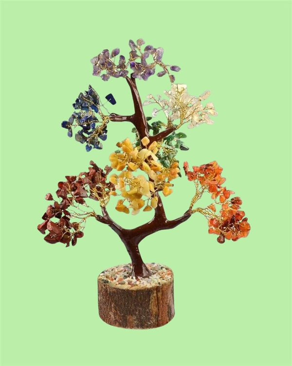 7 Chakra Natural Gemstone Crystal Tree.