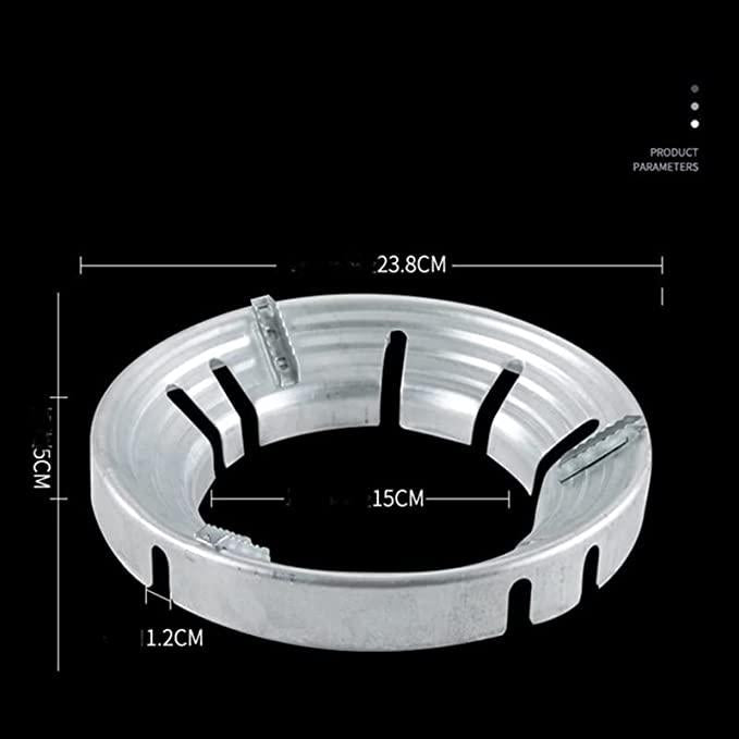 Gas Saver Stand Cooking Gas Saver Jali Ring Gas Stove Fire & Windproof Energy Saving Stand Gas Chula Stand Stove protector washable (Pack of 2).
