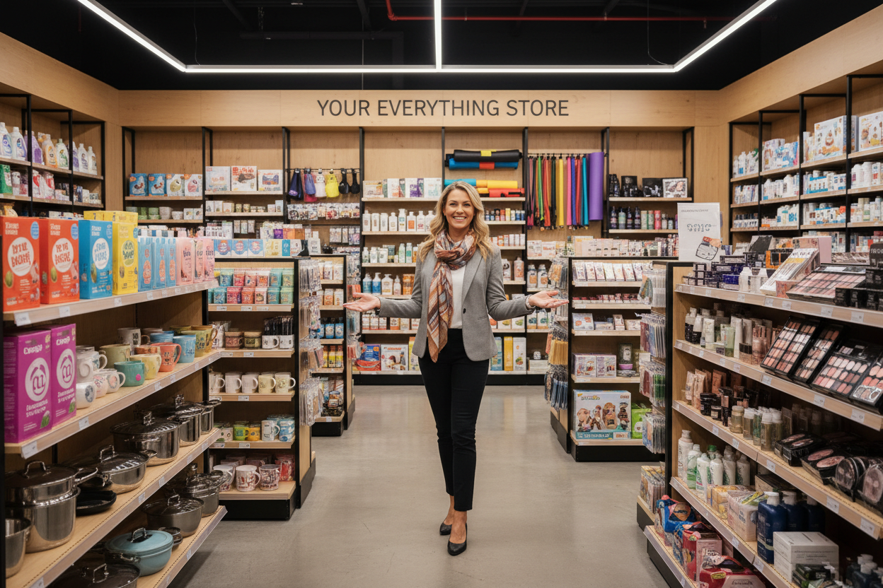 general items like home essentials kitchen essatneila beaty personal care gym kids and more